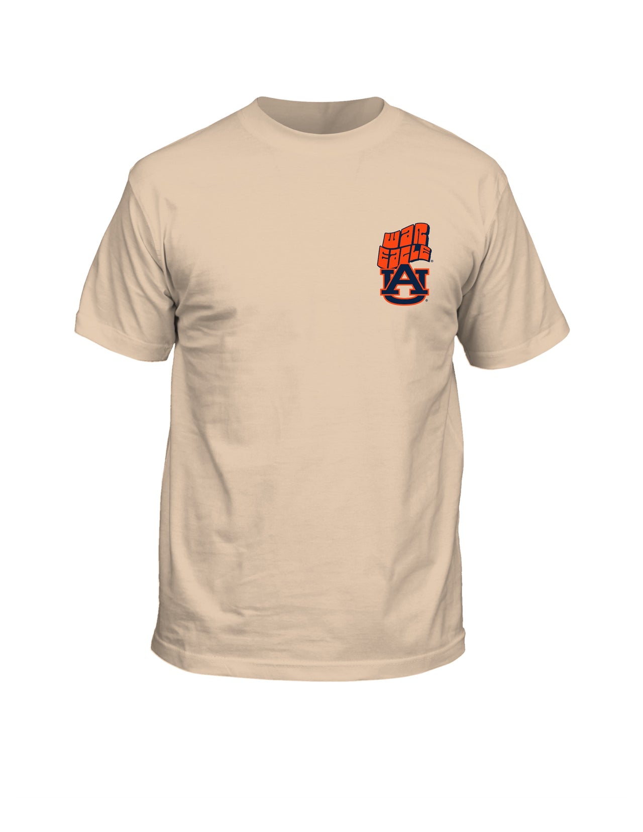 Auburn Tigers Stadium Helmet Vintage Comfort Colors Ivory T-Shirt