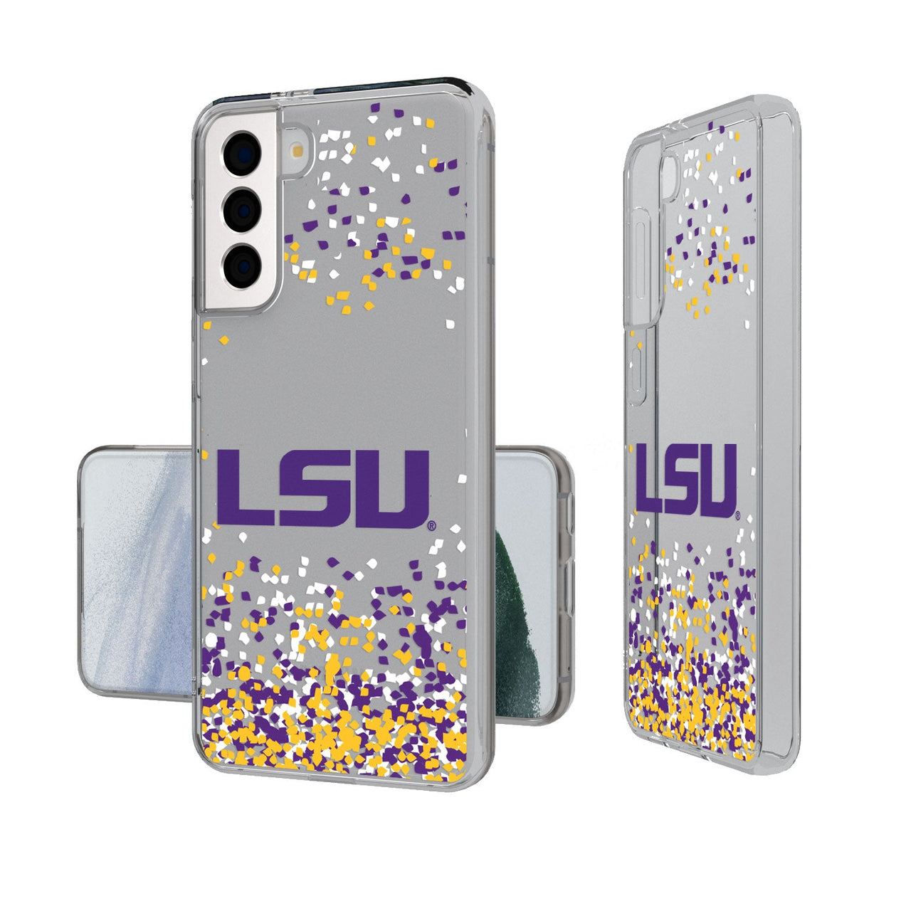 Louisiana State University Tigers Confetti Clear Case-19