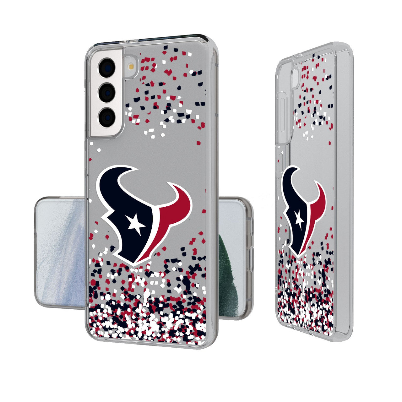 Houston Texans Confetti Clear Case-19