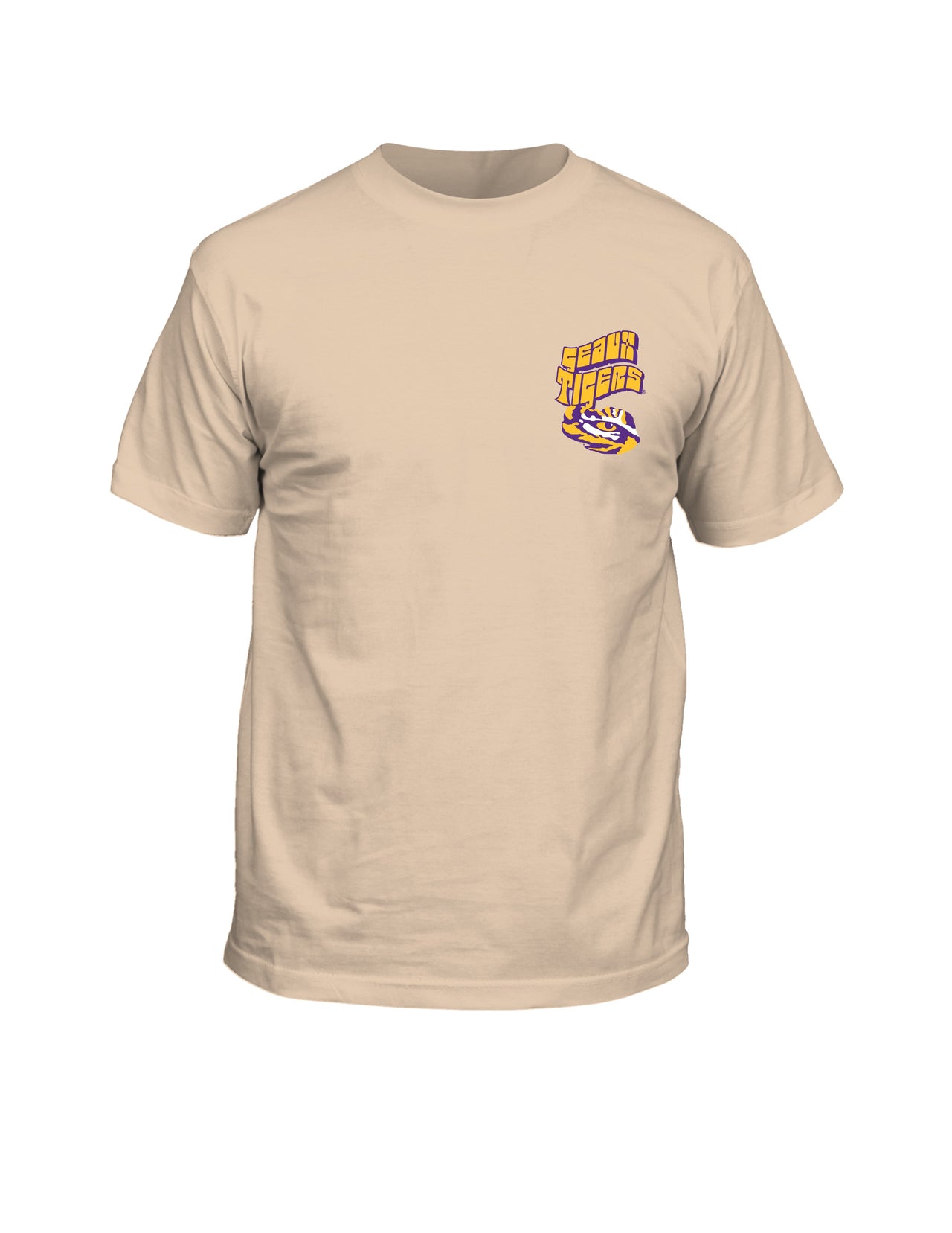 LSU Tigers Stadium Helmet Vintage Comfort Colors Ivory T-Shirt