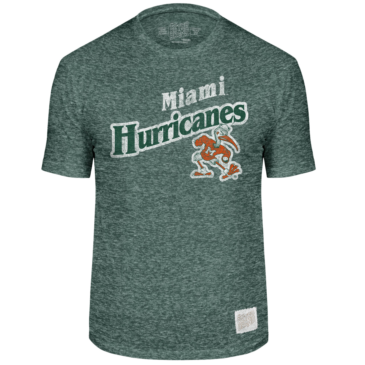 Miami Hurricanes Script over Logo Vintage Tshirt