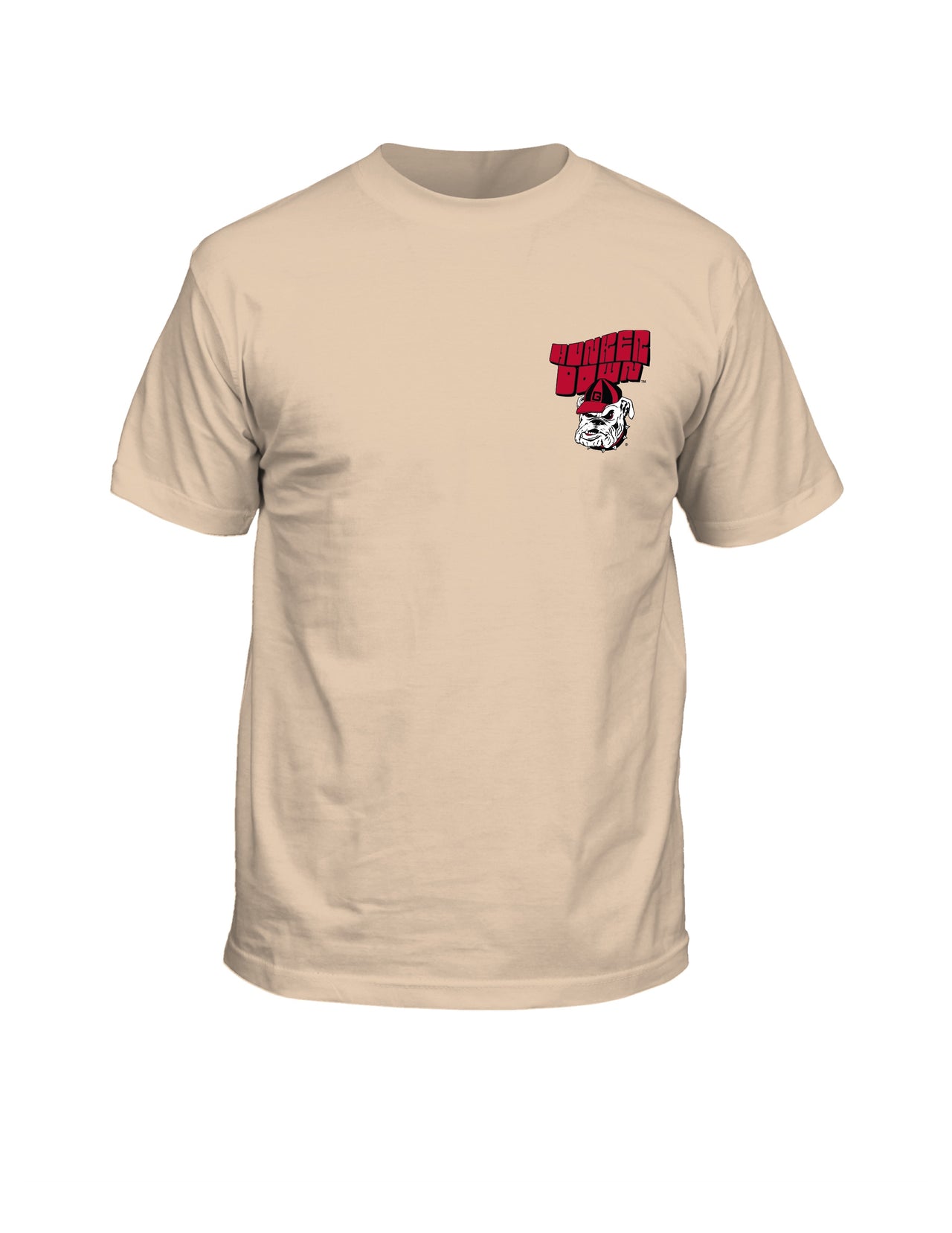Georgia Bulldogs Stadium Helmet Vintage Comfort Colors Ivory T-Shirt