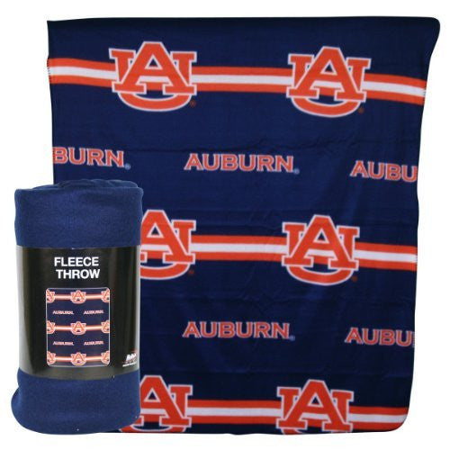 Auburn Tigers NCAA 3 Row Fleece Throw Blanket (50x60)