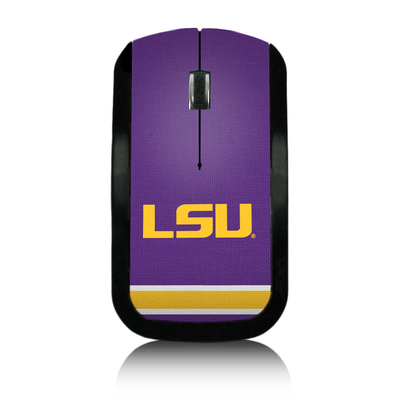 Louisiana State University Tigers Stripe Wireless USB Mouse-0