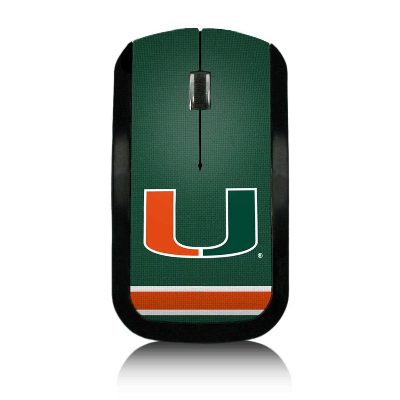 Miami Hurricanes Stripe Wireless USB Mouse-0