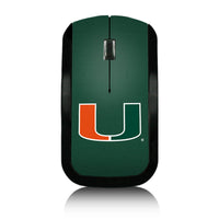 Thumbnail for Miami Hurricanes Solid Wireless USB Mouse-0