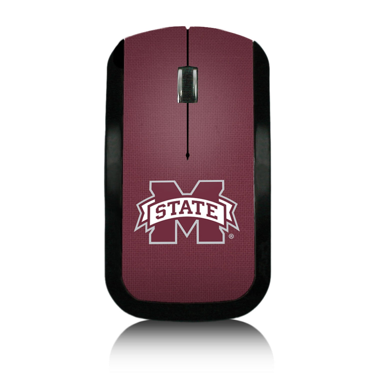 Mississippi State Bulldogs Solid Wireless USB Mouse-0