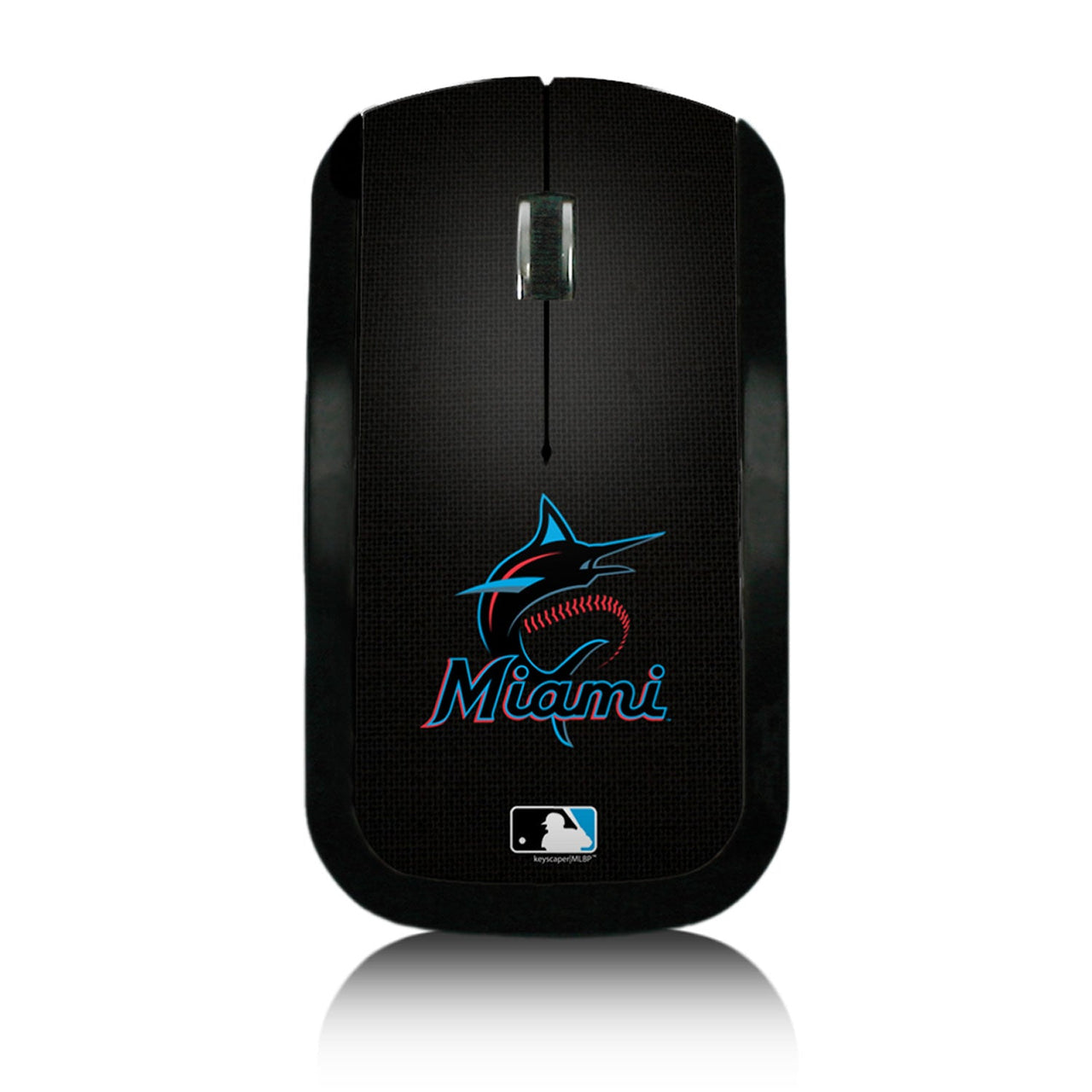 Miami Marlins Marlins Solid Wireless USB Mouse-0