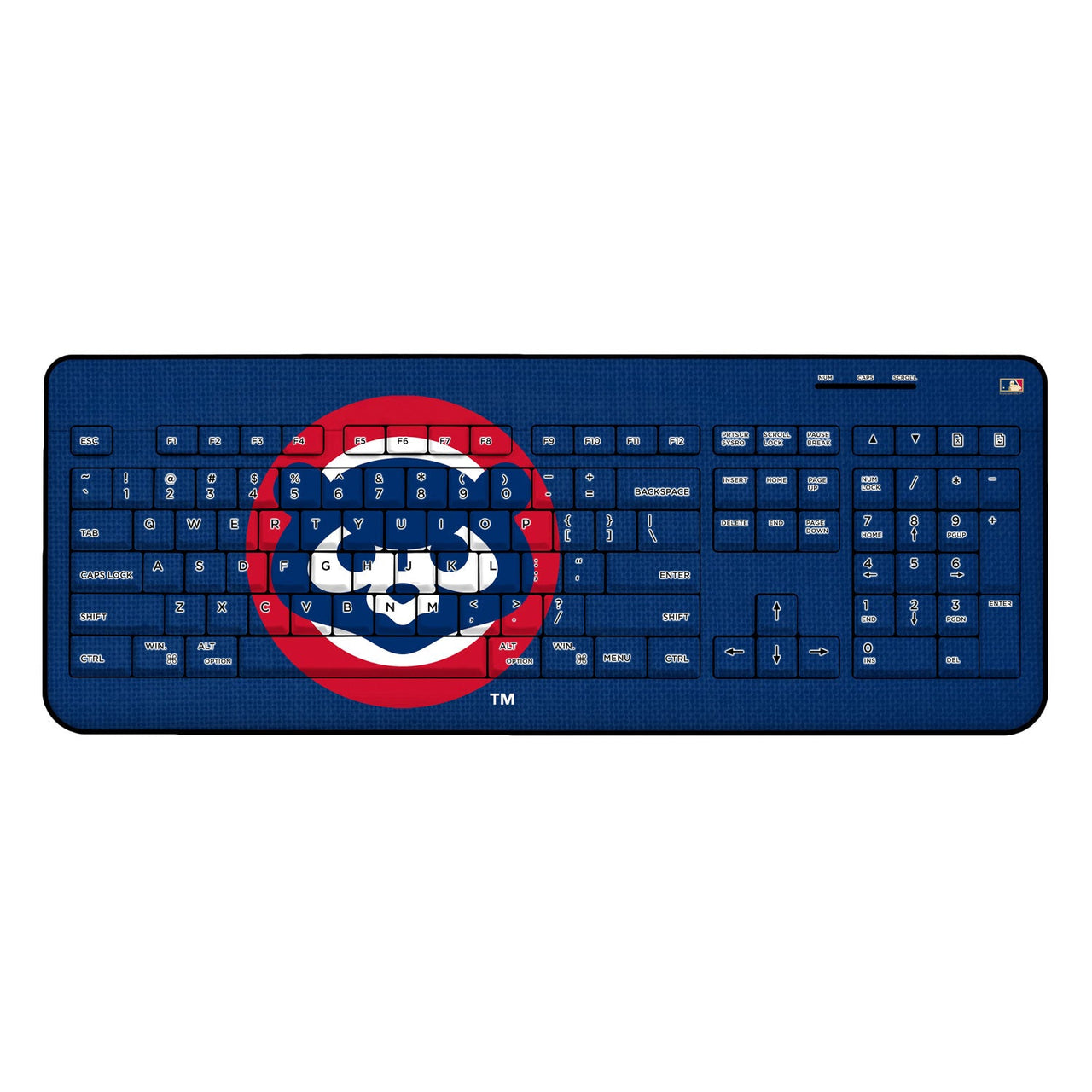 Chicago Cubs Home 1979-1998 - Cooperstown Collection Solid Wireless USB Keyboard-0