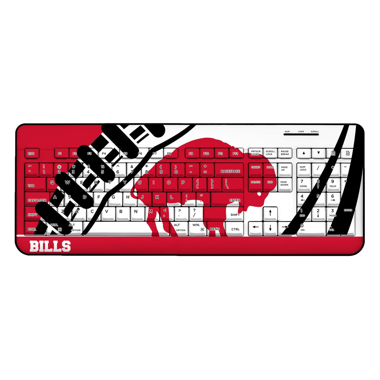 Buffalo Bills Passtime Wireless USB Keyboard-0