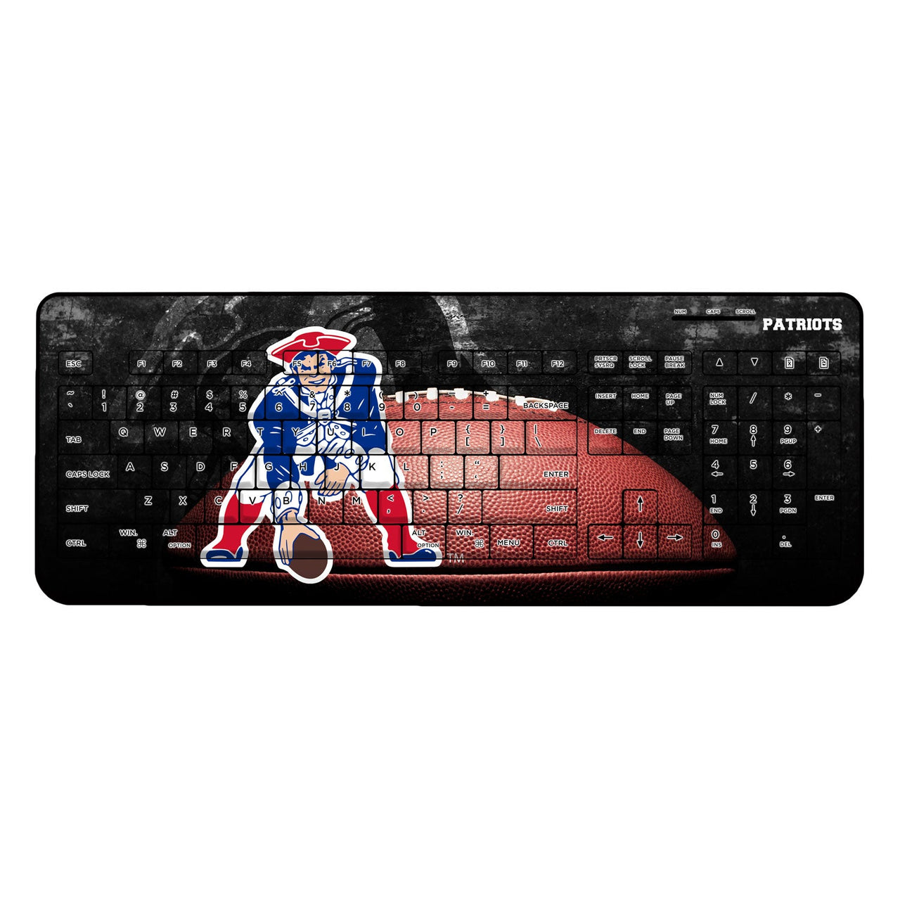 New England Patriots Legendary Wireless USB Keyboard-0