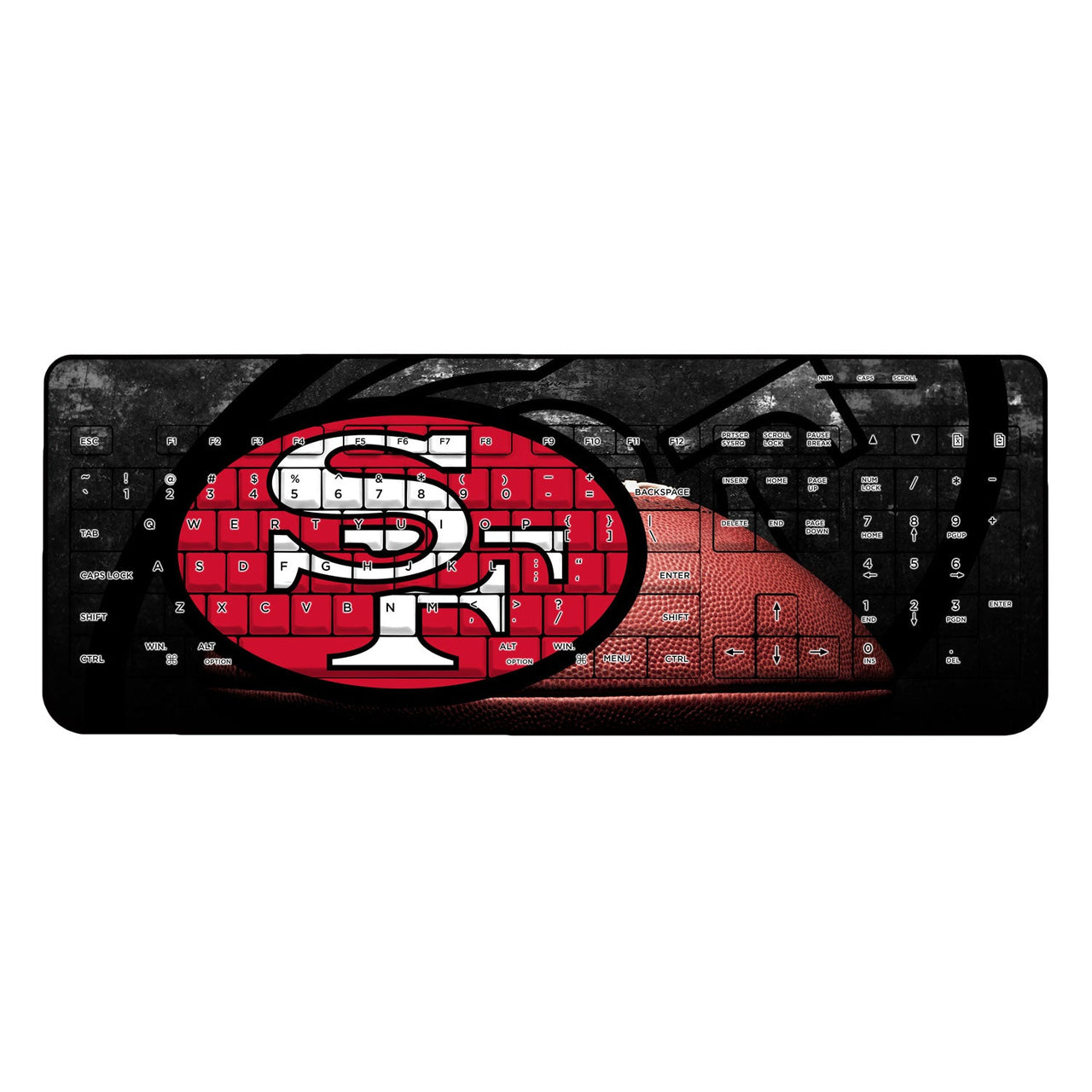 San Francisco 49ers Legendary Wireless USB Keyboard-0