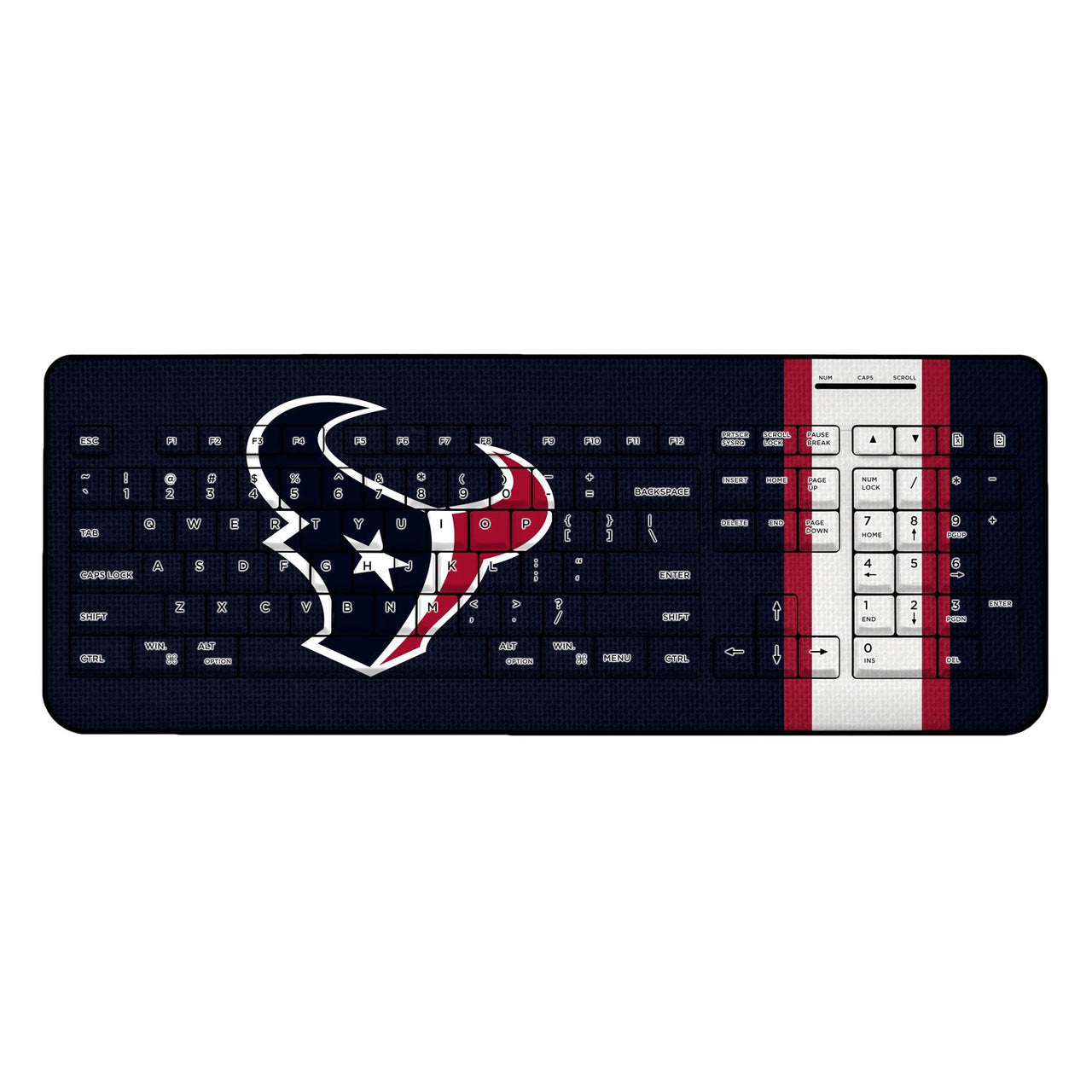 Houston Texans Stripe Wireless USB Keyboard-0