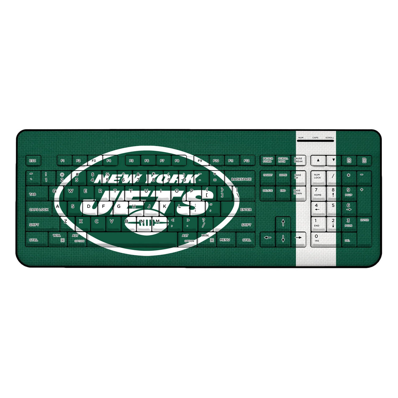 New York Jets Stripe Wireless USB Keyboard-0