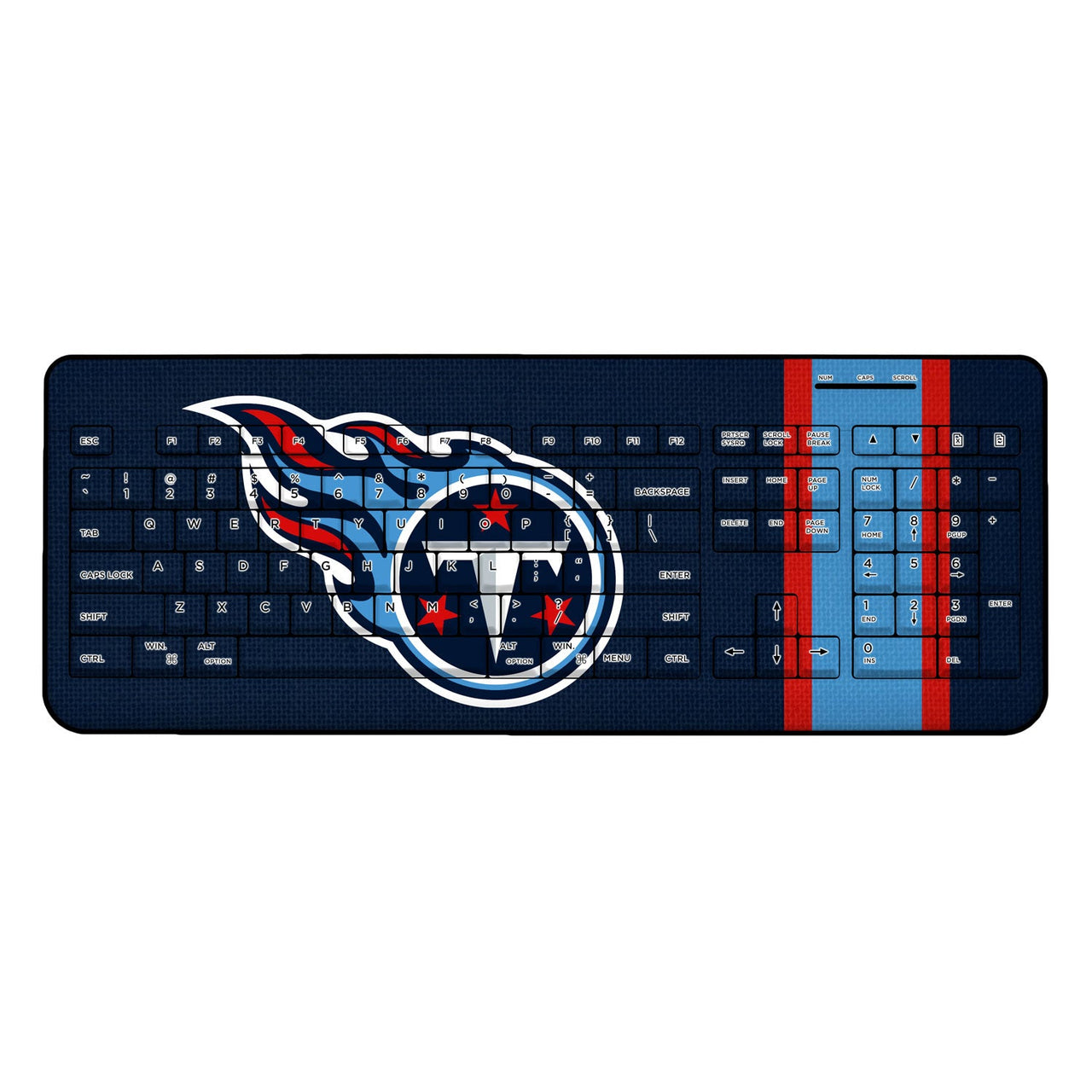 Tennessee Titans Stripe Wireless USB Keyboard-0