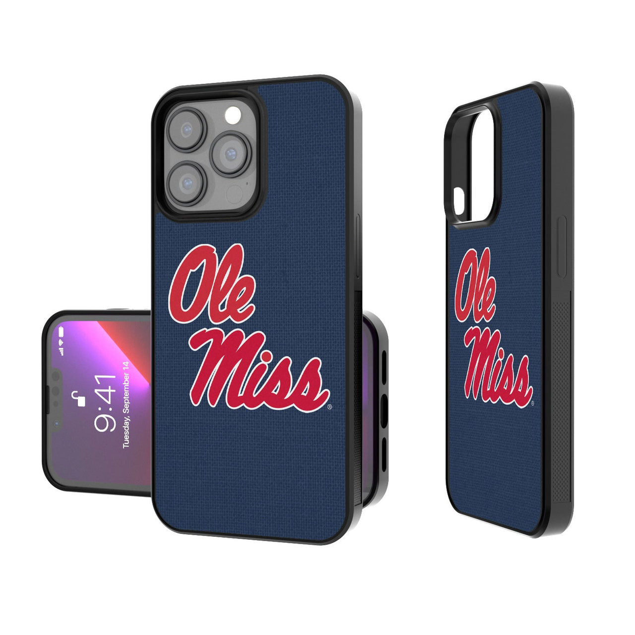 Mississippi Ole Miss Rebels Solid Bumper Case-0