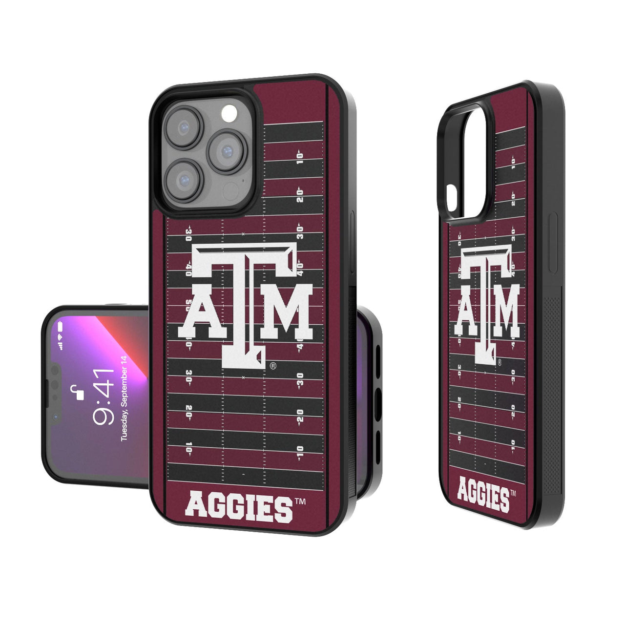 Texas A&M Aggies Football Field Bumper Case-0
