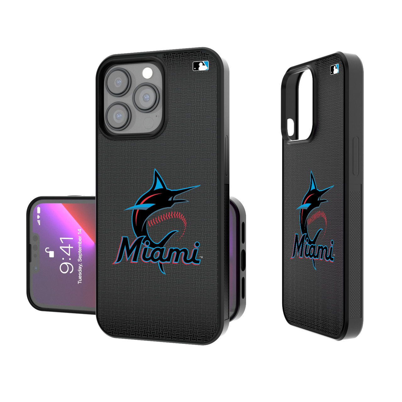 Miami Marlins Linen Bump Phone Case-0