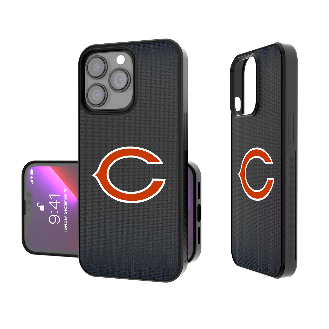 Chicago Bears Linen Bump Phone Case-0