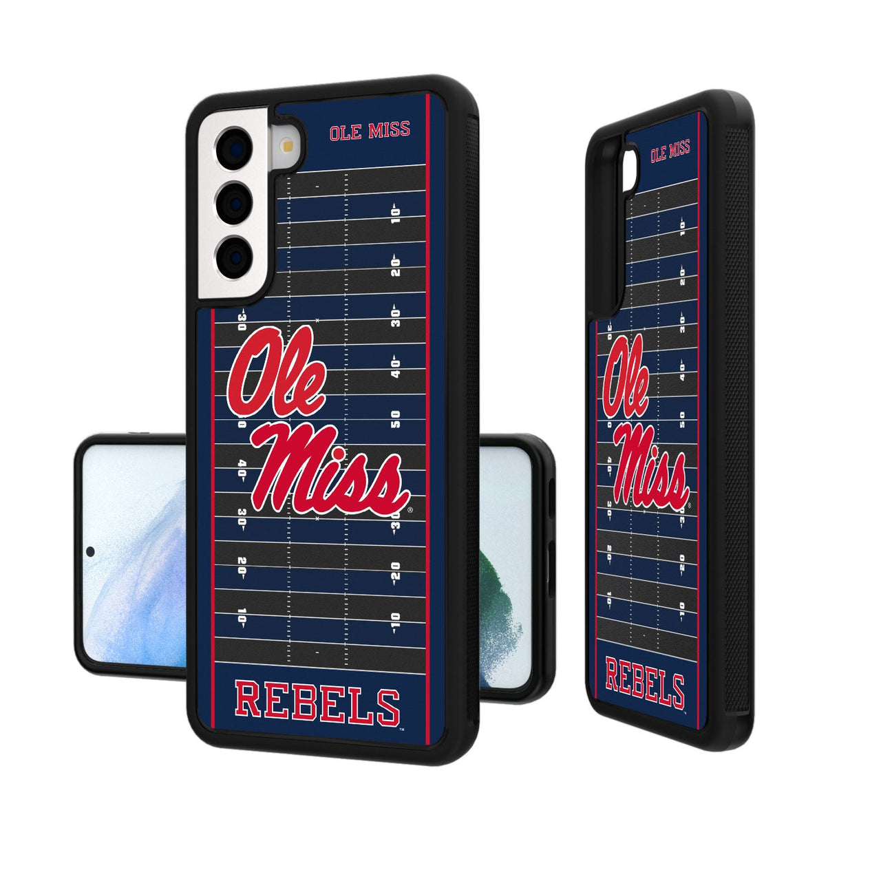 Mississippi Ole Miss Rebels Football Field Bumper Case-19