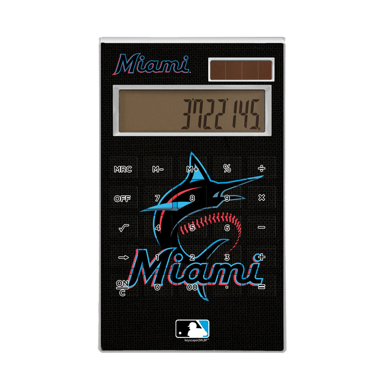 Miami Marlins Solid Desktop Calculator-0