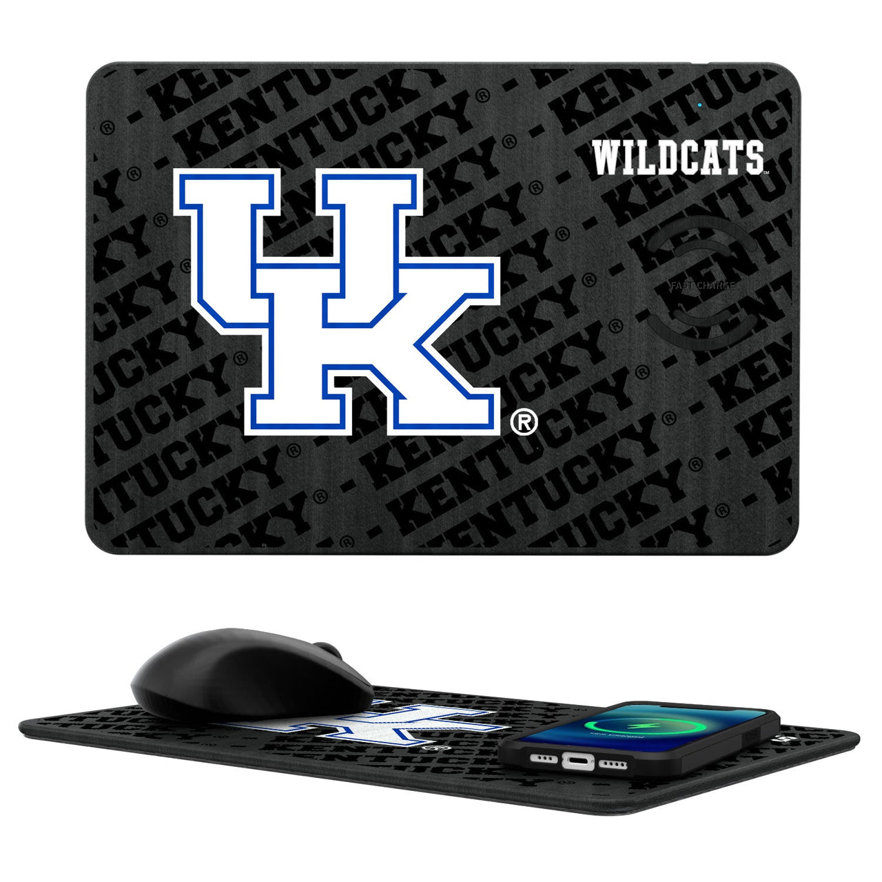 Kentucky Wildcats Tilt 15-Watt Wireless Charger and Mouse Pad-0