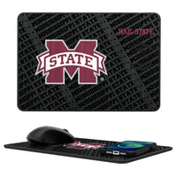 Thumbnail for Mississippi State Bulldogs Tilt 15-Watt Wireless Charger and Mouse Pad-0