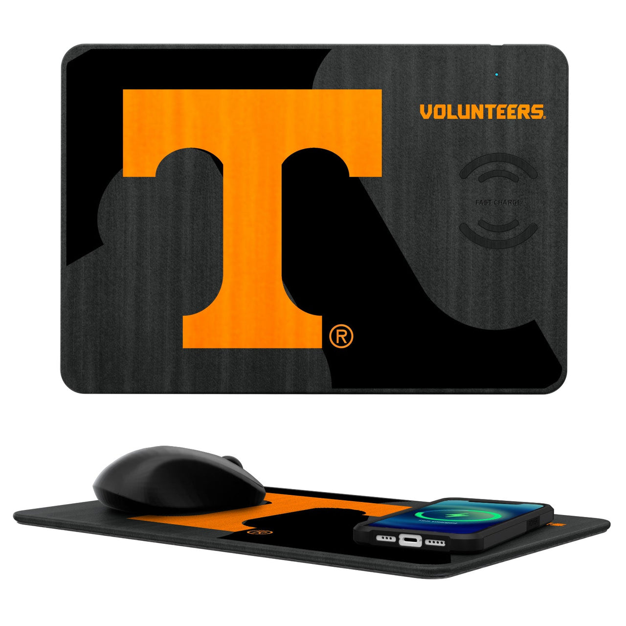 Tennessee Volunteers Tilt 15-Watt Wireless Charger and Mouse Pad-0