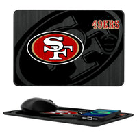 Thumbnail for San Francisco 49ers Tilt 15-Watt Wireless Charger and Mouse Pad-0