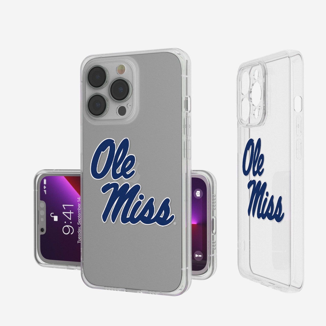 Mississippi Ole Miss Rebels Insignia Clear Case-0