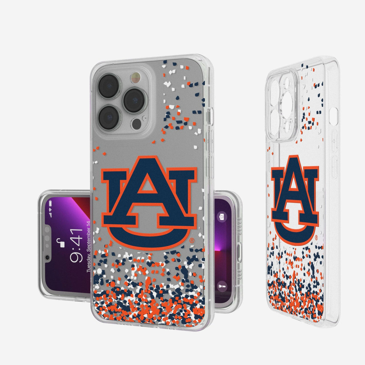 Auburn Tigers Confetti Clear Case-0