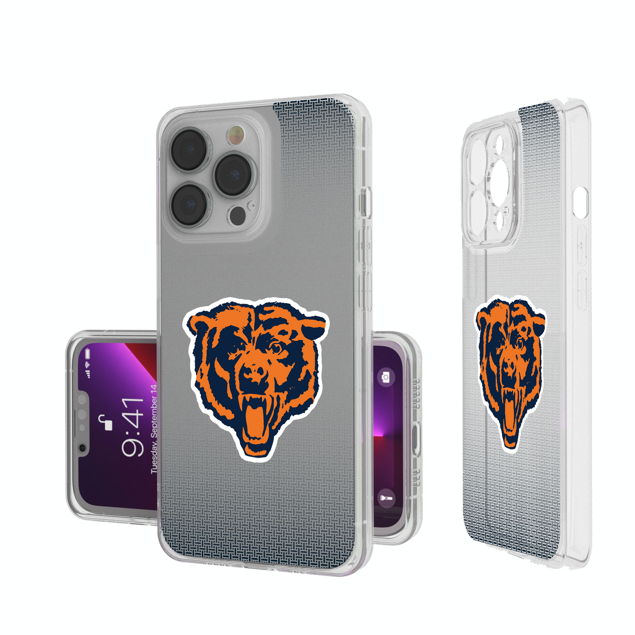 Chicago Bears 1946 Historic Collection Linen Clear Phone Case-0