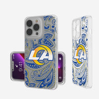 Thumbnail for Los Angeles Rams Paisley Clear Case-0