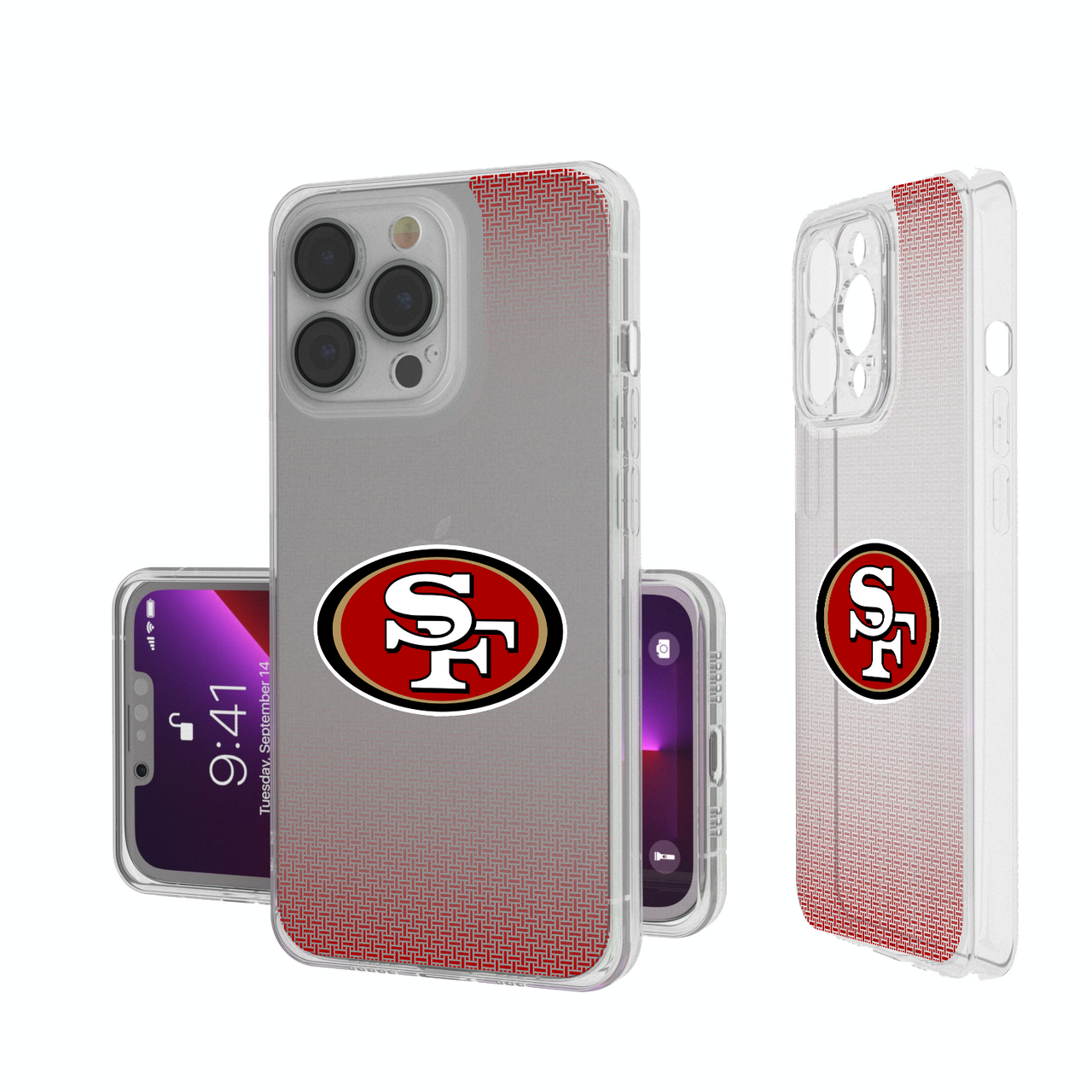 San Francisco 49ers Linen Clear Phone Case-0