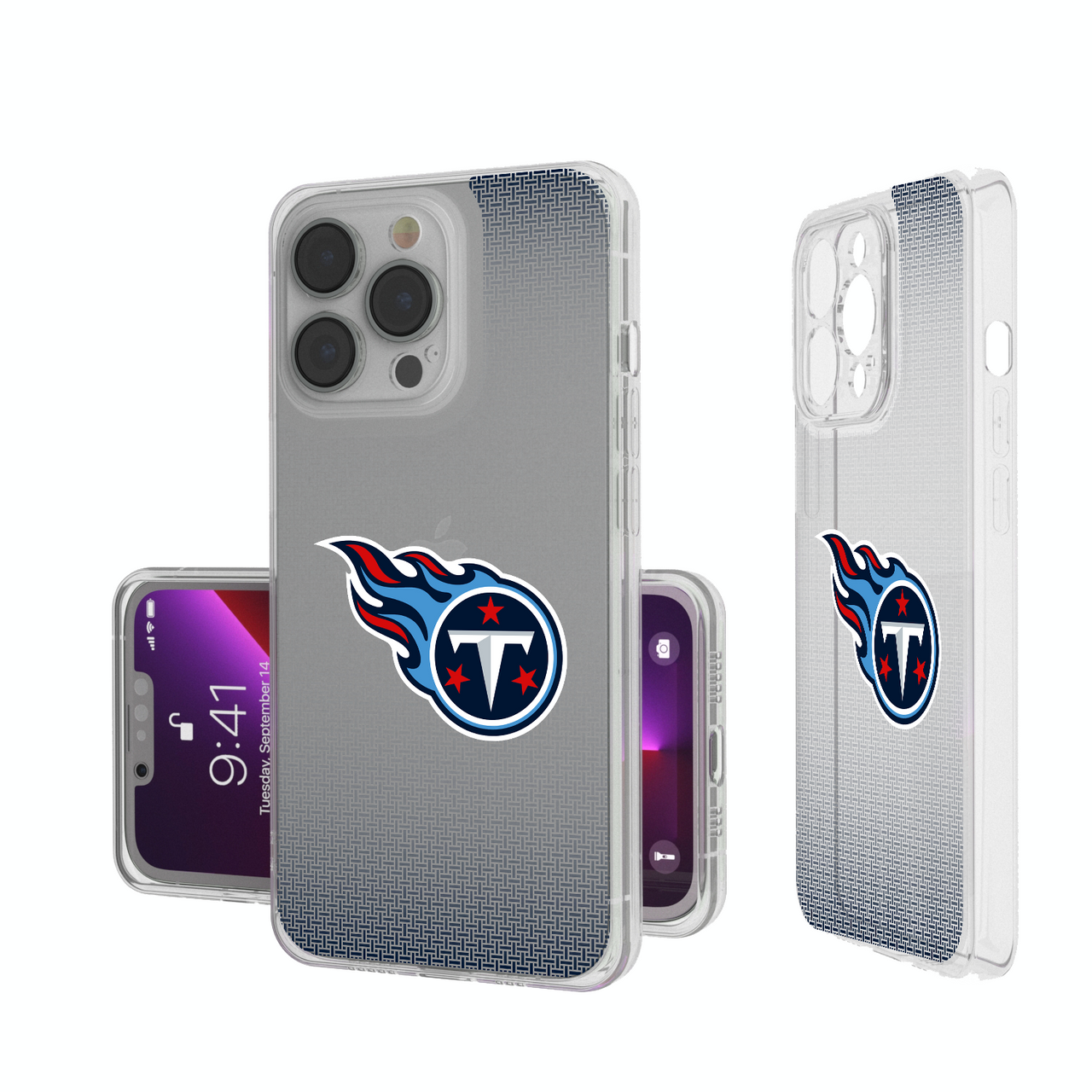 Tennessee Titans Linen Clear Phone Case-0