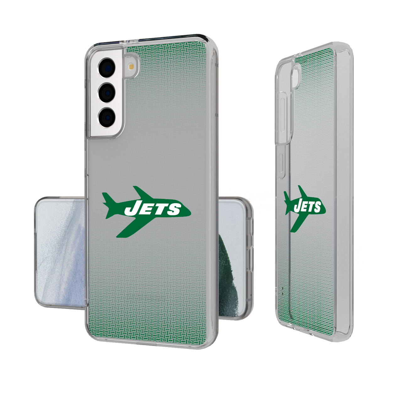 New York Jets 1963 Historic Collection Linen Clear Phone Case-1