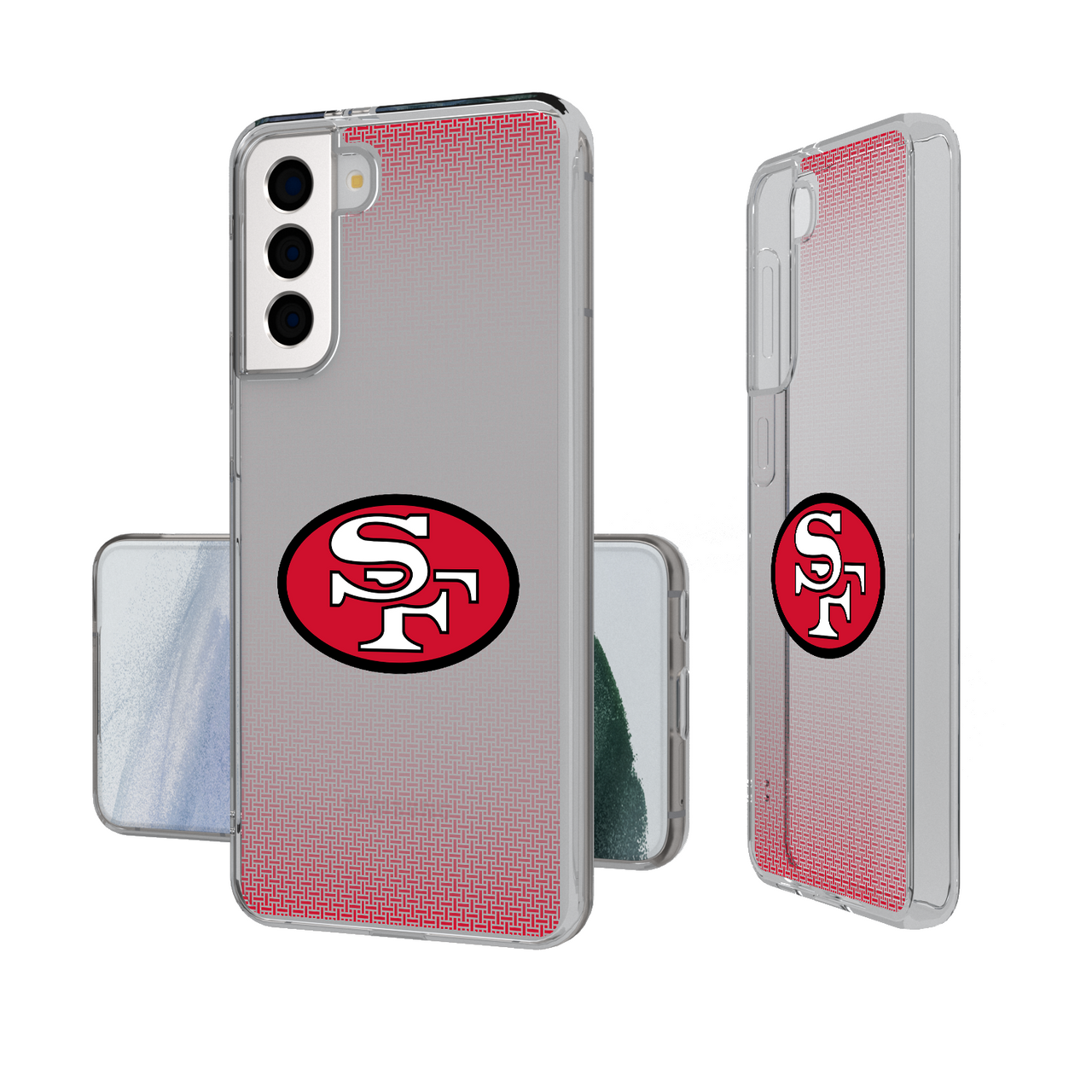 San Francisco 49ers Historic Collection Linen Clear Phone Case-1