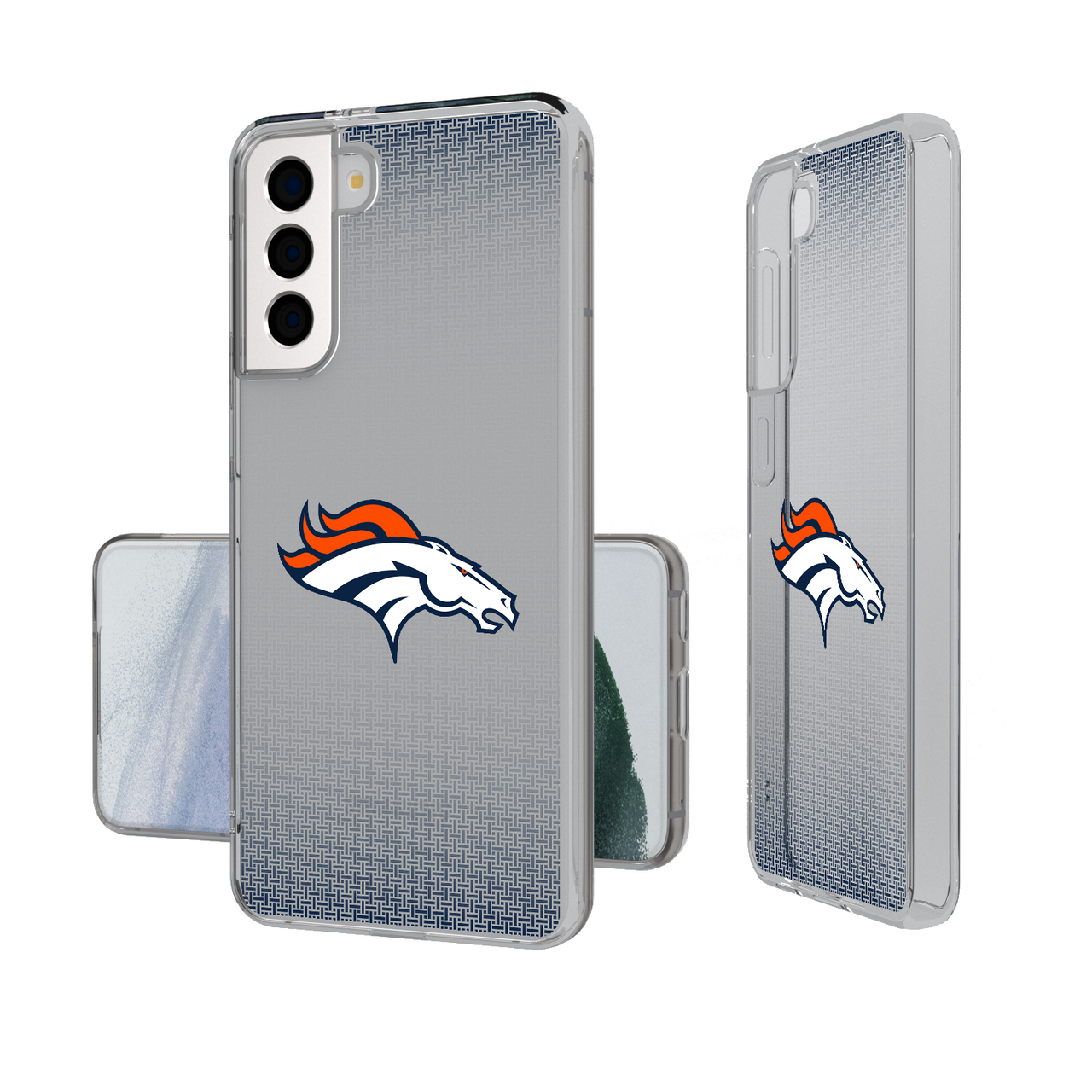 Denver Broncos Linen Clear Phone Case-1
