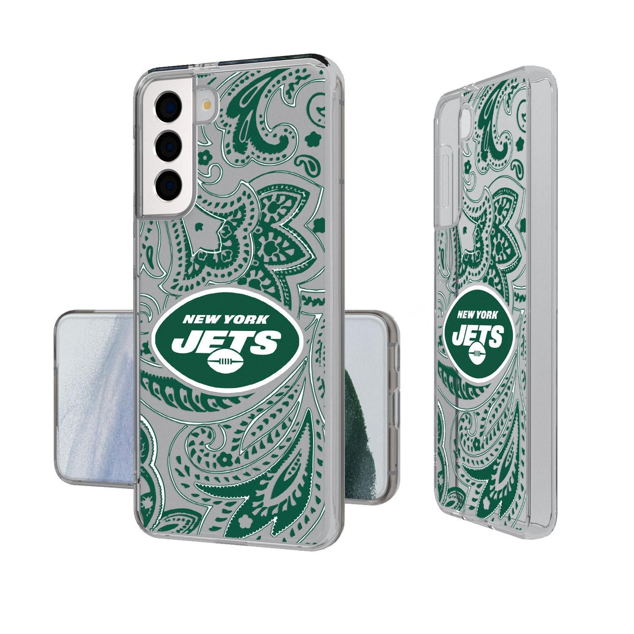 New York Jets Paisley Clear Case-1