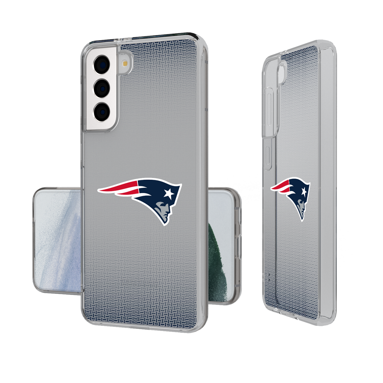 New England Patriots Linen Clear Phone Case-1