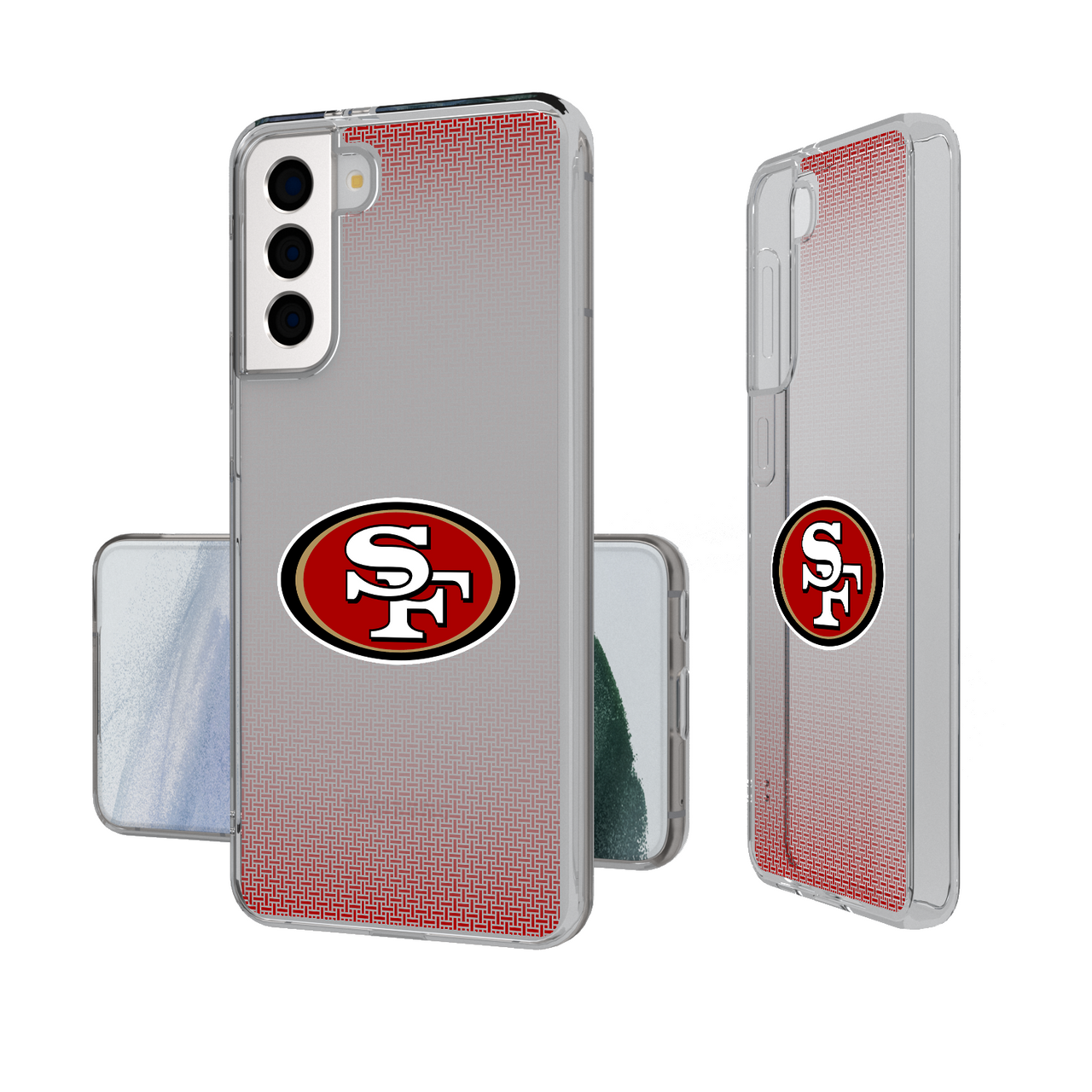 San Francisco 49ers Linen Clear Phone Case-1