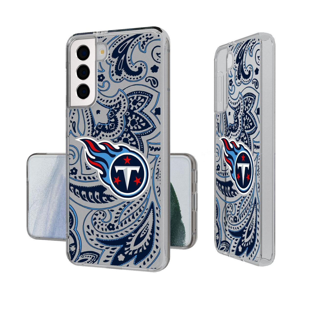 Tennessee Titans Paisley Clear Case-1