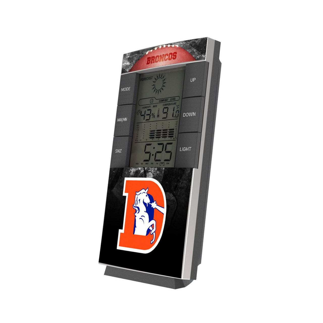 Denver Broncos 1993-1996 Historic Collection Legendary Digital Desk Clock-0
