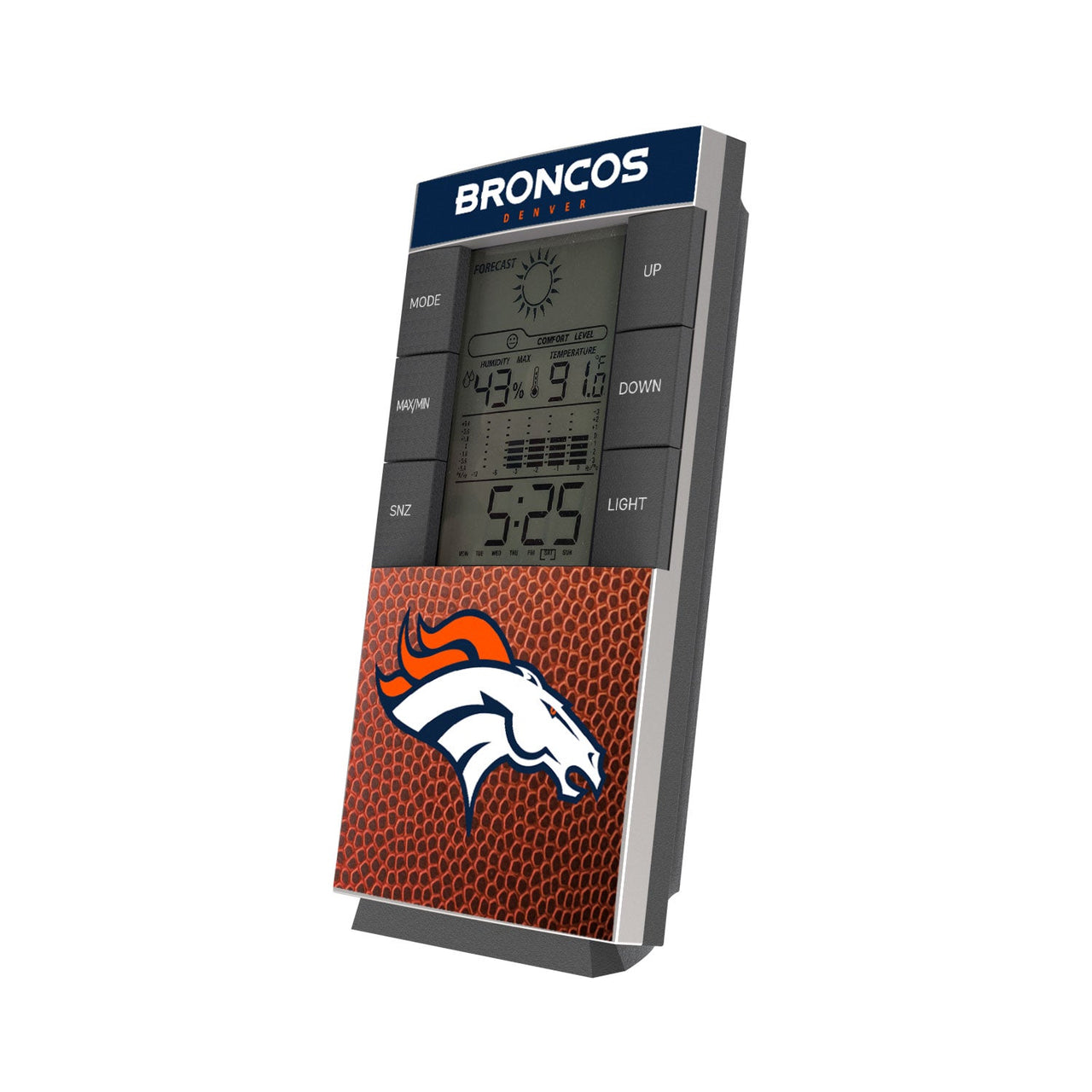 Denver Broncos Football Wordmark Digital Desk Clock-0