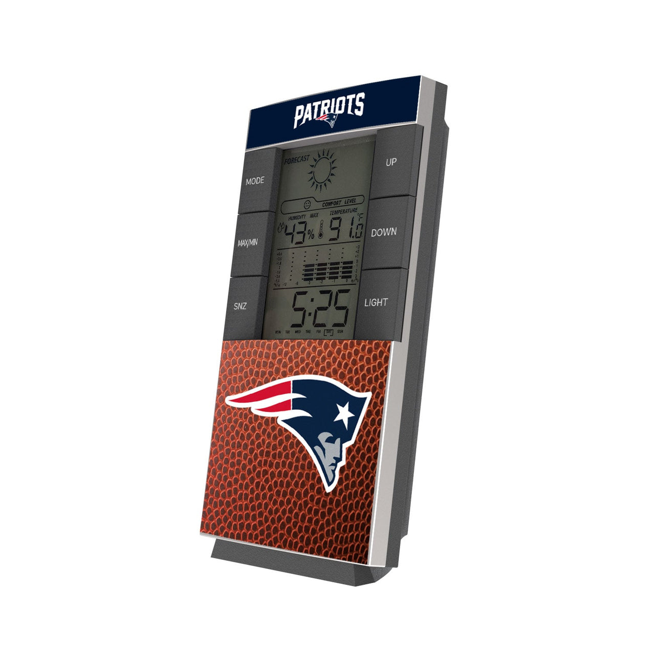 New England Patriots Football Wordmark Digital Desk Clock-0